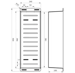 Lorreine Colan pojemnik na resztki RVS 1208920469