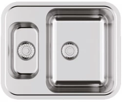 Caressi Basic Line zlew ze stali nierdzewnej 46x56.5 montaż na równi z blatem, podwieszany, nakładany CABLPP1532R50 1208920575