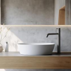 Waterevolution Flow bateria umywalkowa do umywalek nablatowych PVD gun metal T115GME