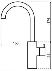 Waterevolution Flow wysoka bateria umywalkowa w modelu szczotkowanego mosiądzu T1121FULE