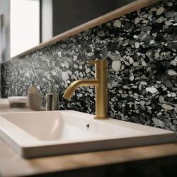 Bateria umywalkowa Waterevolution Flow z szczotkowanego mosiądzu T1101ALE