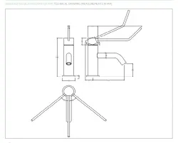 Waterevolution Flow bateria umywalkowa z korkiem klik-klak PVD szczotkowana miedź T111CPE