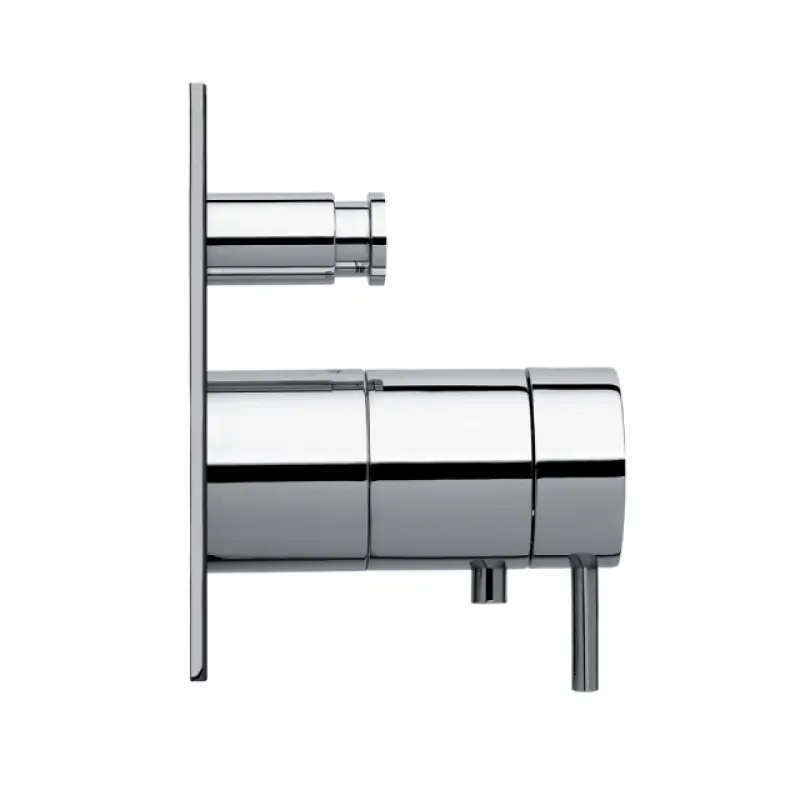 Waterevolution Flow podtynkowy termostat prysznicowy z 2 wyjściami matowa biel T132TBBBR z pudełkiem TEC