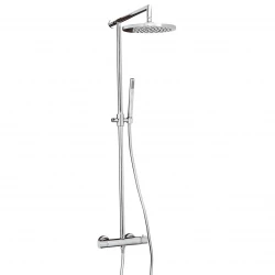 DEMM Shower zestaw prysznicowy z termostatem i deszczownicą chrom 1208946967