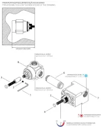 Waterevolution Flow wbudowany termostat prysznicowy z 1 przełącznikiem w szczotkowanym mosiądzu
