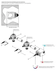 Waterevolution Flow wbudowany termostat prysznicowy z 2 zaworami odcinającymi gun metal 1208948847