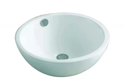 OUTLET Blusani Cera ceramiczna umywalka nablatowa 44 cm, biała z połyskiem BC204503