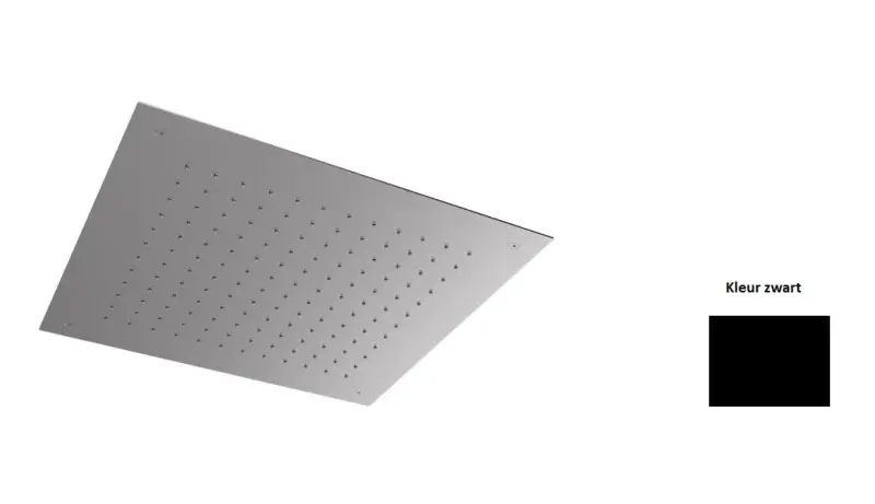 SB Square 316 Deszczownica podtynkowa 38x38cm matowa czarna 1208952989