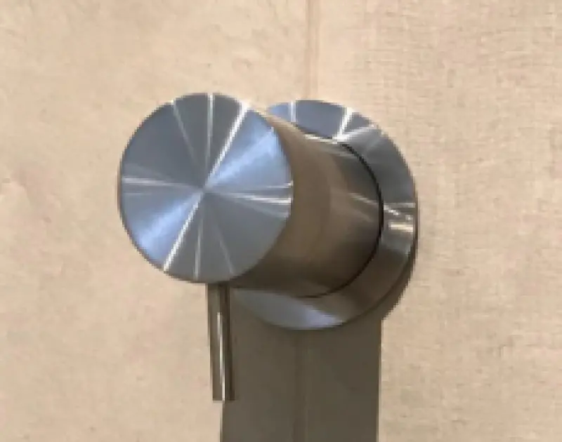 Waterevolution Flow wbudowany 2-drogowy przełącznik pvd szczotkowana miedź z okrągłą rozetą T1482RCPE