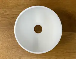 Umywalka Solid S z litego materiału Solid Surface, okrągła, 20 x 20 x 11 cm, matowa biel, 1208953267