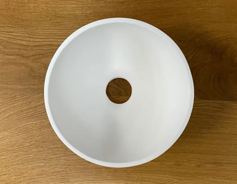 Umywalka Solid S z litego materiału Solid Surface, okrągła, 20 x 20 x 11 cm, matowa biel, 1208953267