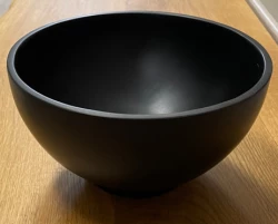 Umywalka Solid S z litego materiału, okrągła, 20 x 20 x 11 cm, matowa czerń, 1208953268