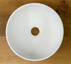 Umywalka Solid S z litego materiału Solid Surface, okrągła, 25 x 25 x 11 cm, matowa biel, 1208953272
