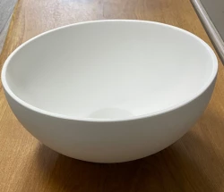Umywalka Solid S z litego materiału Solid Surface, okrągła, 25 x 25 x 11 cm, matowa biel, 1208953272