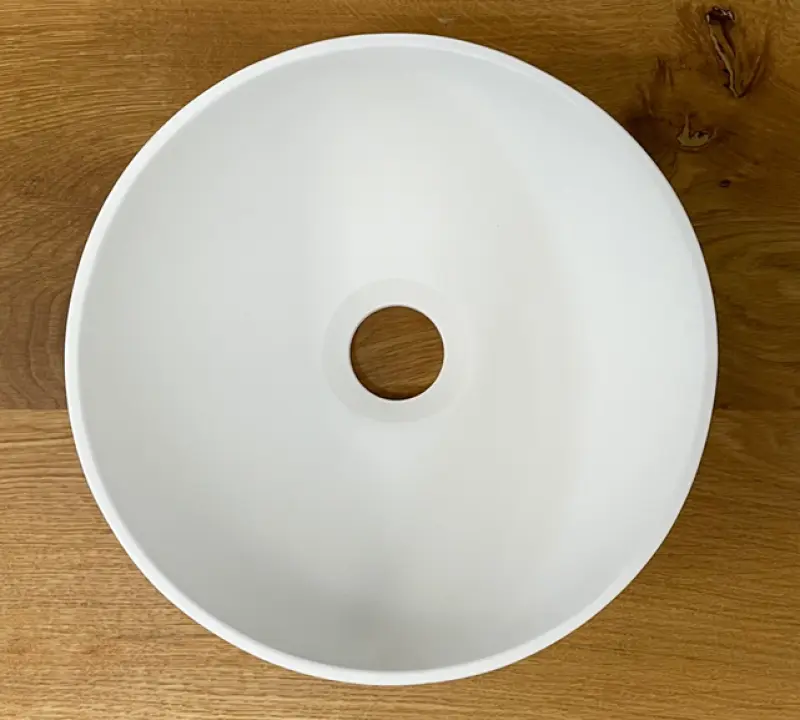 Umywalka Solid S z litego materiału Solid Surface, okrągła, 25 x 25 x 11 cm, matowa biel, 1208953272