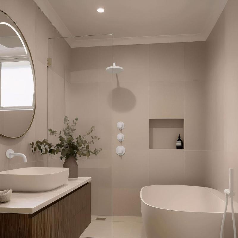 Waterevolution Flow wbudowany termostat prysznicowy z 2 zaworami odcinającymi matowy biały 1208953386