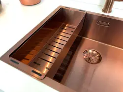 Lorreine 1534SP Copper Luxe rvs 1,5 półtorakomorowy zlew ze stali nierdzewnej PVD Miedź 1534cm 1208953420