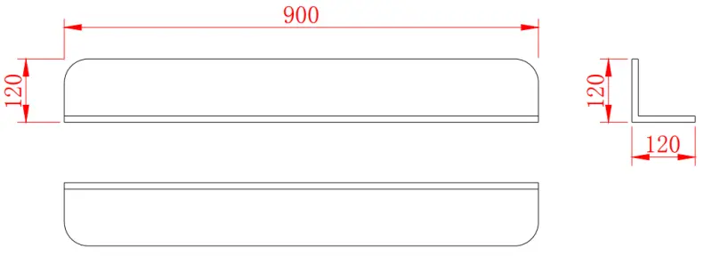 Solid-S Planchet Półka matowa biała, koszyk pod prysznic 90 x 12 cm, materiał Solid Surface, w zestawie z niewidocznymi elementami mocującymi 1208953448
