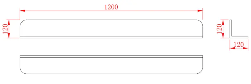 Solid-S Planchet Półka matowa biała, koszyk pod prysznic 120 x 12 cm, materiał Solid Surface, w zestawie elementy do montażu ukrytego 1208953449