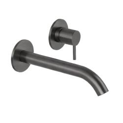 SB Round podtynkowa bateria umywalkowa gun metal PVD 162mm