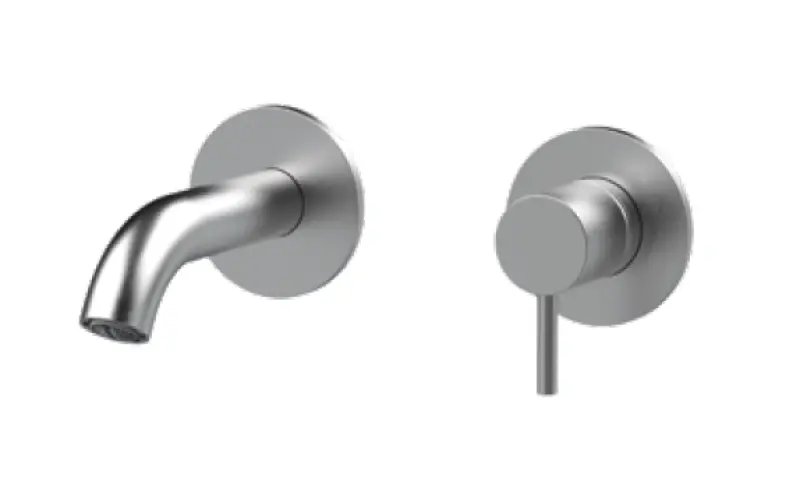 SB Round 316 wbudowany kran umywalkowy ze stali nierdzewnej 102mm