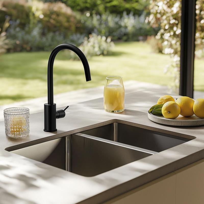 Franke Mythos MYX 160.34.16 BL półtorakomorowy zlewozmywak stalowy podwieszany 34+16cm 122.0638.273