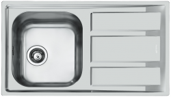 Foster Marine RVS 316 odwracalny zlewozmywak z ociekaczem 86x50cm montaż nablatowy 1208953725