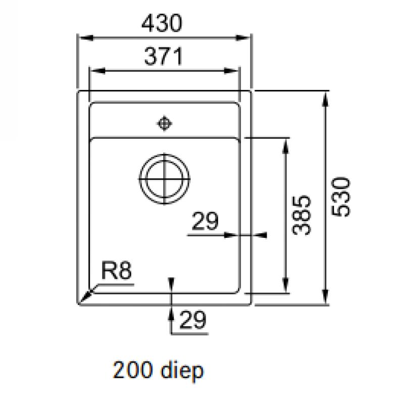 Franke Sirius 2 S2D 610.40 czarny zlewozmywak z tworzywa sztucznego 43x53cm do montażu z otworem na kran 114.0568.053