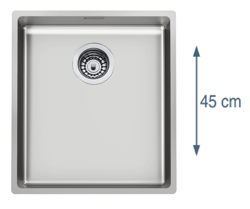 Foster L45 Speciale 45cm długa zlewozmywak ze stali nierdzewnej 40 x 45 cm do zabudowy 1208953742