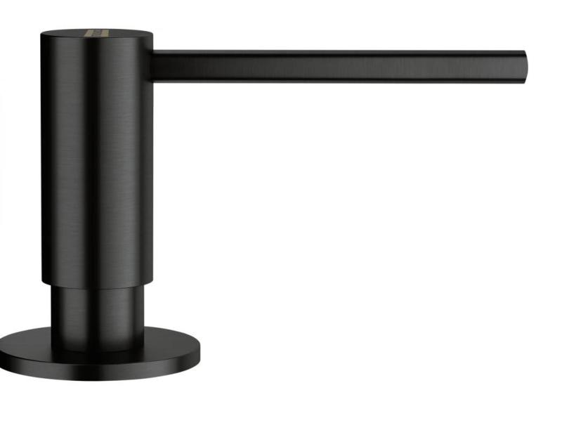 Franke Atlas szczotkowany czarny wbudowany dozownik do mydła 112.0717.102