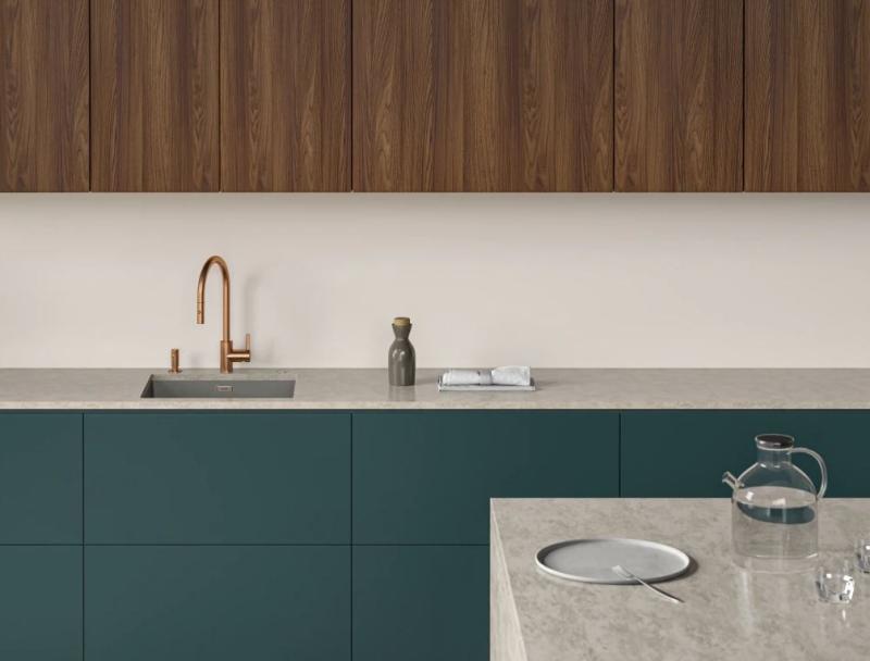 Franke miedziany kran kuchenny Eos Neo z wyciąganą wylewką, PVD copper 115.0628.254