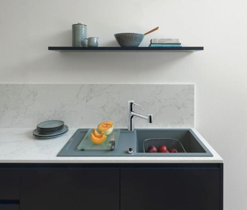 Franke Centro Kran do kuchni chromowany z wyciąganą wylewką natryskową 115.0600.131