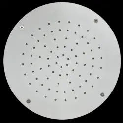 SB Rubinetterie matowa biała corian solid surface wpuszczana okrągła deszczownica sufitowa 30 cm 1208954156