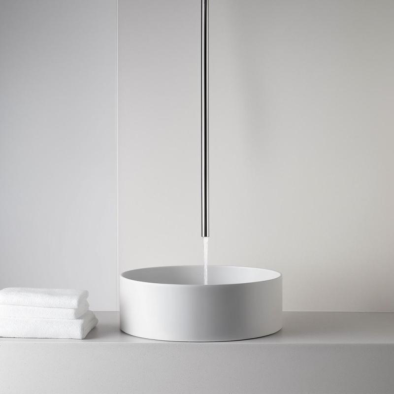 Waterevolution Flow sufitowa bateria umywalkowa, wylewka w całości ze stali nierdzewnej T1678IE