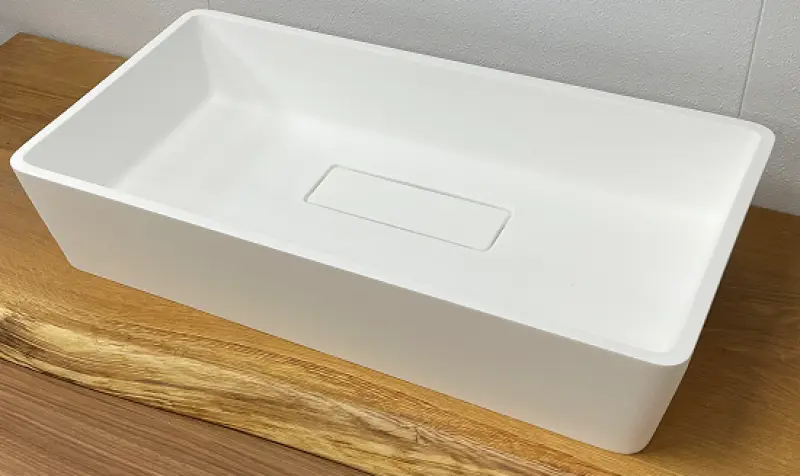 Solid-S City Umywalka do montażu na blacie, matowa, biała, 62 x 32 cm, z ukrytym odpływem 1208954250