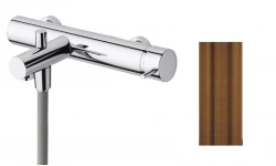 Waterevolution Flow bateria wannowa z zestawem prysznicowym PVD szczotkowany Miedź T130CPE