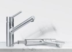 Franke Taros Neo masywna kuchenna bateria z obrotową wylewką inox 115.0596.320