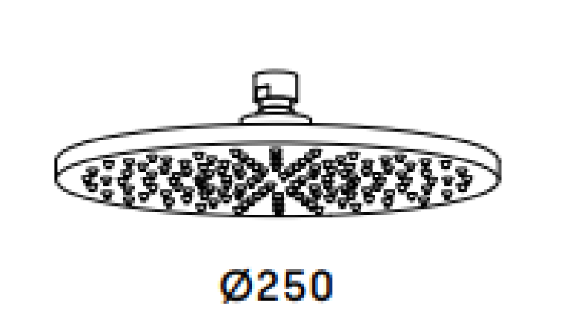 Waterevolution Flow głowica natryskowa 250mm w pełni ze stali nierdzewnej T164325IE