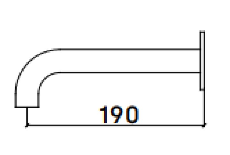 Waterevolution Flow wylewka wannowa 19cm PVD szczotkowana miedź T167119CPE