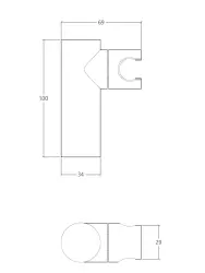 Waterevolution Flow regulowany uchwyt prysznicowy PVD szczotkowana miedź T1623CPE