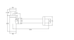 Waterevolution Flow design syfon PVD jasne złoto SIF1WGE