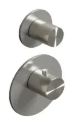 SB 316 AESTHETICS Okrągły podtynkowy zawór termostatyczny z 1 wyjściem / zawór odcinający PVD miedź szczotkowana 1208954894
