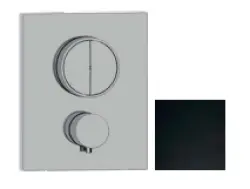 SB Push Square Wbudowany termostat z przyciskiem przełącznika i regulacją objętości, matowa czerń 1208955126