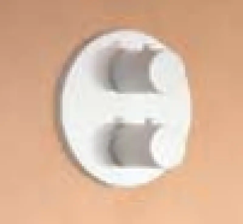 SB Universele Ronde Inbouwthermostaatkraan met 2 uitgangen mat wit 1208955165