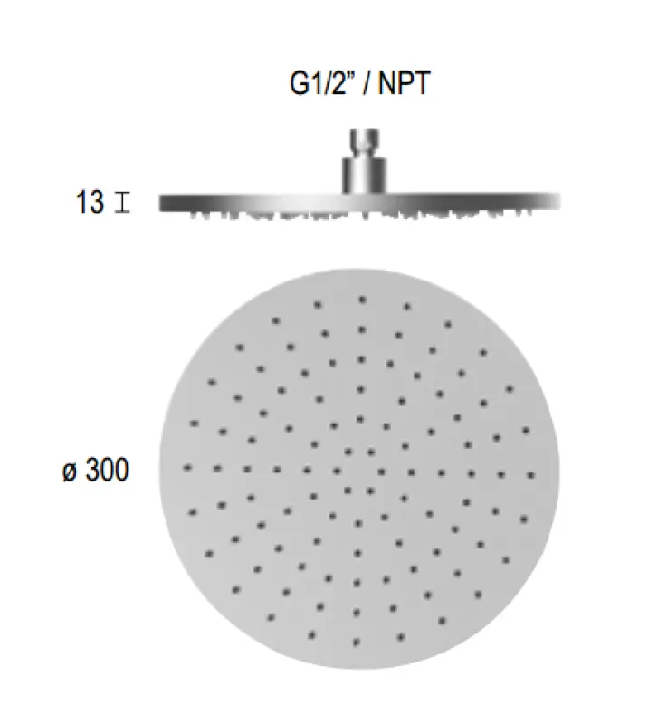 SB Round 316 deszczownica 30 cm PVD miedź 1208955344