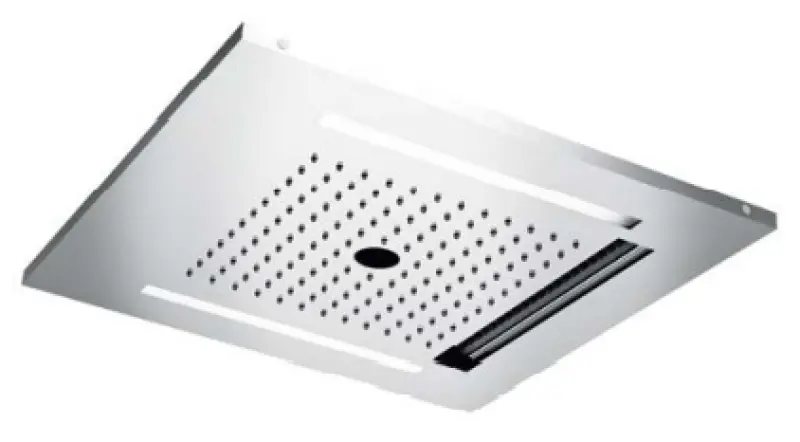 SB Wire-Twist Prysznic Deszczowy Podtynkowy z Chromoterapią, w pełni wykonany ze stali nierdzewnej, 1208955376