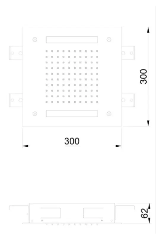 SB Easy Chromotherapy Inbouw Regendouche 30x30cm volledig RVS 1208955427