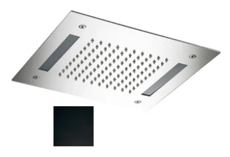SB Easy  Wbudowana głowica prysznicowa 30 x 30 cm, matowa czerń z podświetleniem 1208955439