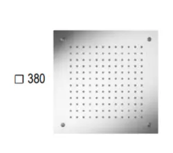 SB Square Chromotherapy Deszczownica podtynkowa PVD Gun Metal 1208955466
