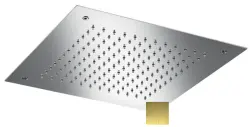 SB Square Chromotherapy Wbudowany Deszczownica PVD Złoto 1208955467